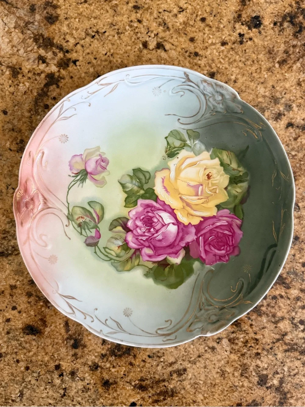 Antique CT Altwasser  Germany hand painted plate